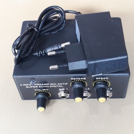 Efek Vokal/Pre Amp Mic Echo Digital/Penguat Suara Gitar Listrik