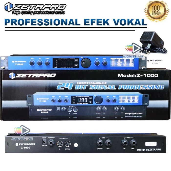 Terlaris Efek Vokal Zetapro Z1000 200 Progam Chock Effect Vocal Z-1000
