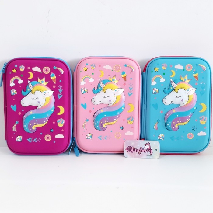 

TERBARU! Kotak Pensil Unicorn tempat pensil smiggle unicorn kado anak