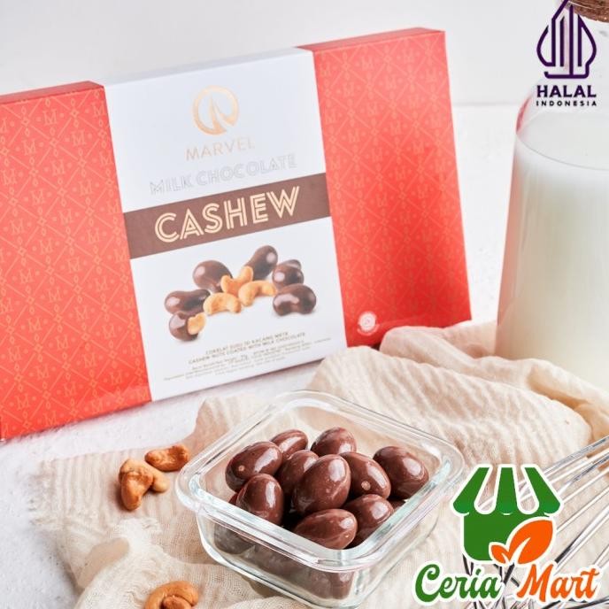 

''Terlaris" Coklat Gi Box Marvel Cashew Chocolate Parsel Lebaran Imlek Natal Murah