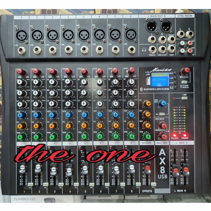 Mixer Audio Alesis 8 Channel Ax8N (Bluetooth,Usb,Mp3)