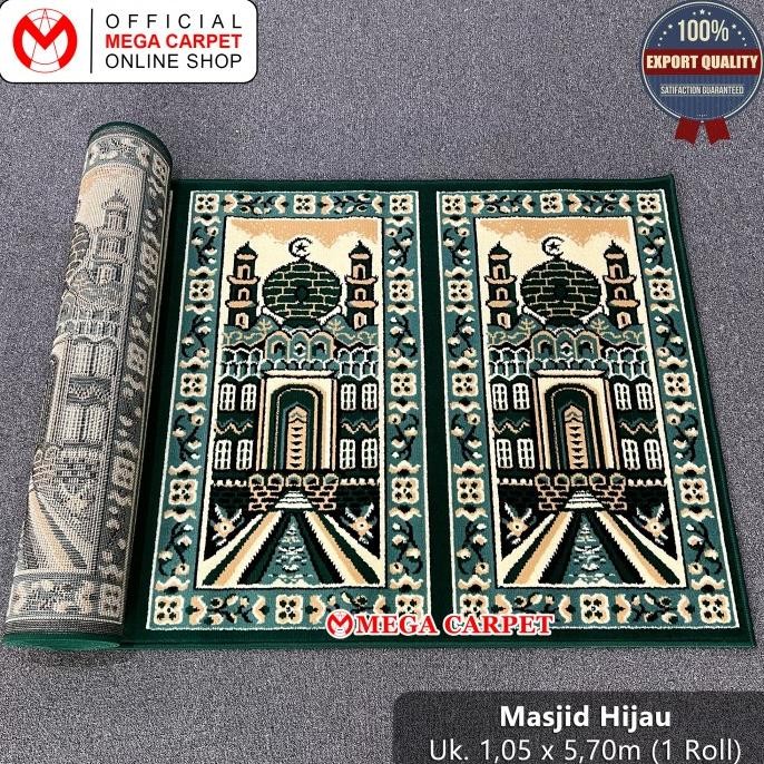 Sajadah Roll / Karpet Masjid / Karpet Mushola [Masjid Hijau]