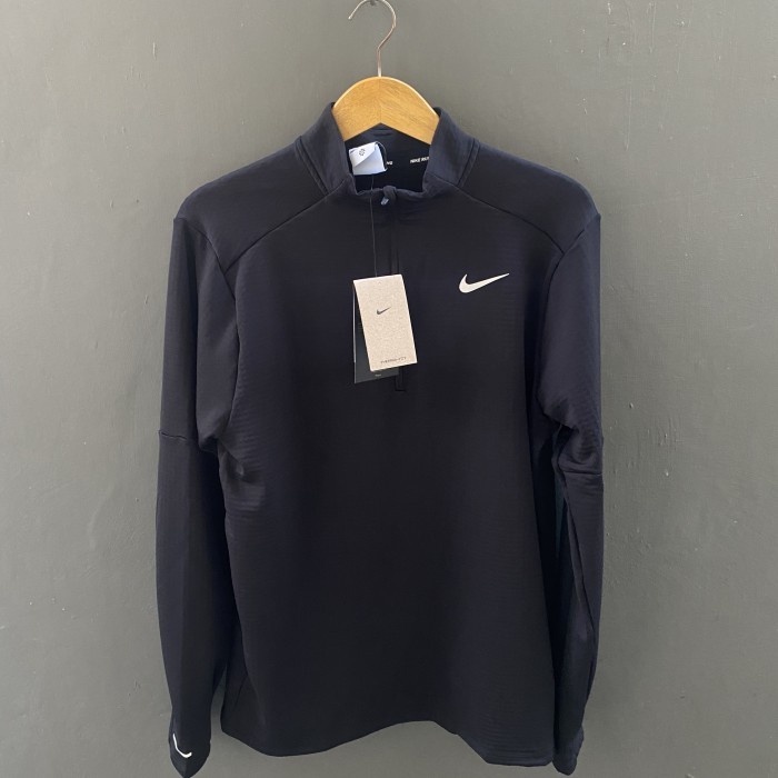 Sale Jacket Pria Nike Half Zip Black Original Authentic Promo