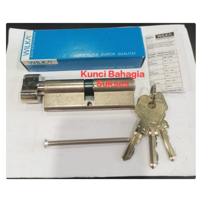 CYLINDER WILKA 1400-106-9CM SILINDER KUNCI PINTU 90mm ( KNOB KACANG )