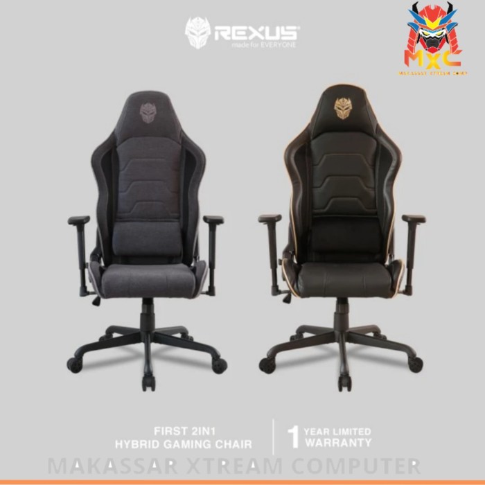 KURSI GAMING REXUS RGC 105 Dual Mode Office mesh Gaming Leather