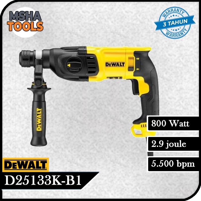 Dewalt Bor Beton Listrik / Roy Hammer 800Watt 26MM Dewalt D25133K