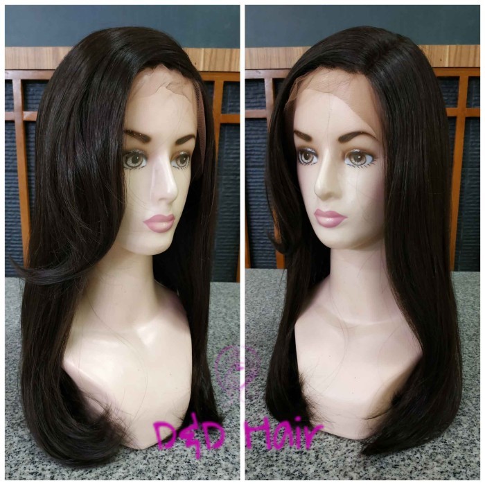 PREMIUM Wig Rambut - D&D1779 - Darkbrown - Front L Wig