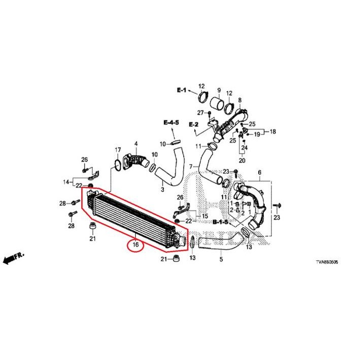 Intercooler Honda ACCORD 2018-2022 Original