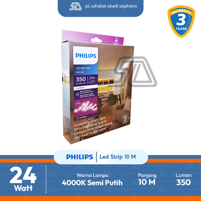 Lampu Philips LED Strip MyCare 24W 10M Semi Putih 4000K