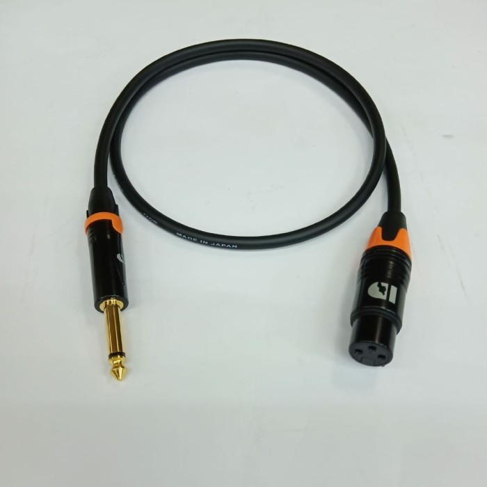 kabel mic 5mtr canare made in japan + akai male to xlr female