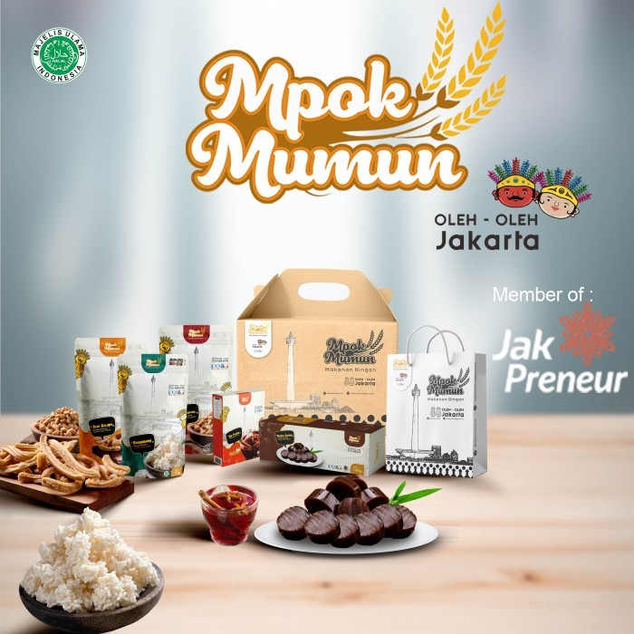 

Paket oleh oleh dari jakarta khas betawi Mpok Mumun dengan Paper bag TERLENGKAP