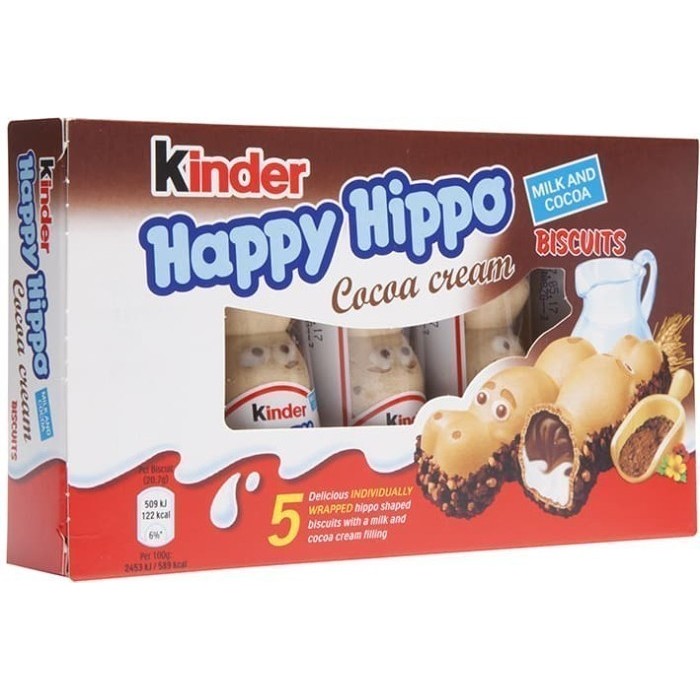 

Coklat KINDER Happy Hippo Cocoa Creme isi 5pcs - Terenak STOK TERBATAS