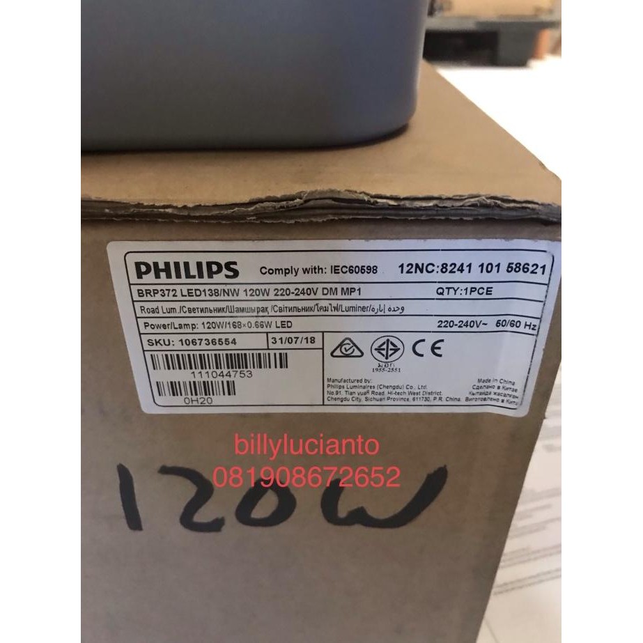 Lampu Jalan LED PJU BRP372 LED138 NW 120W Street Light BRP 372 120watt