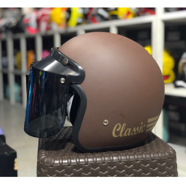 Discount Helm Bogo Rx Classic - Coklat Doff