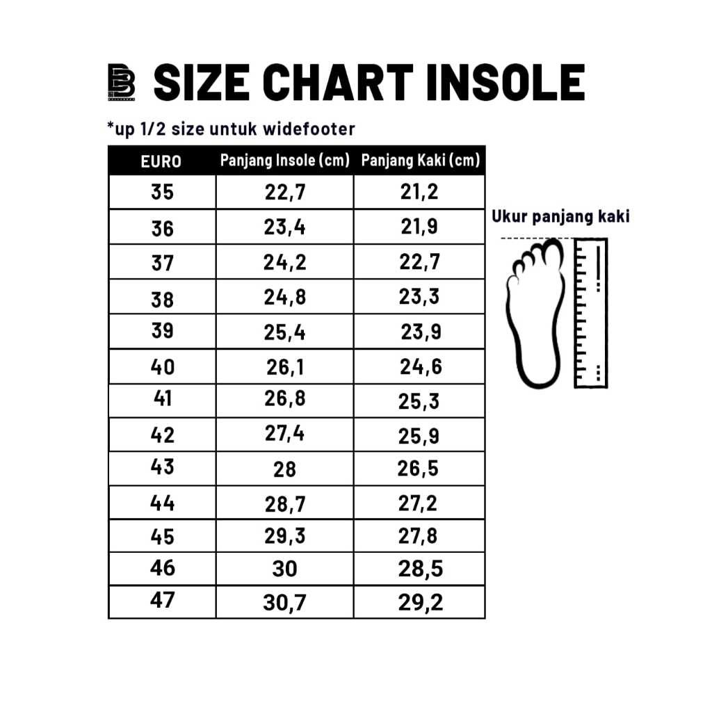 Promo Insole Sepatu Basket Ballerbro Insole Sepatu Olahraga Size 35-45