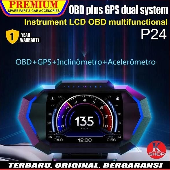 Baru A600 Pengukur Otomatis HUD GPS + Sistem OBD, Speedometer Komputer