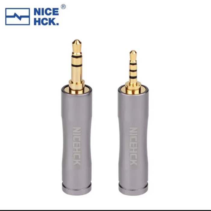TERBARU NICEHCK Adapter Converter Jack Female 4.4mm balanced to Male 3.5mm 2.5mm balanced Nicehck