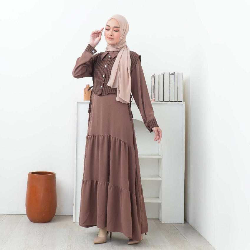 Gamis Wanita Ghames Maxydres Mididres Ibu2 Muslimah Gamsil Dress Seragam Bridesmaid Ghamis Wedding M