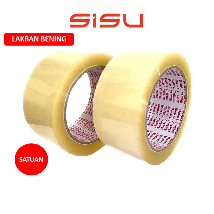 

Lakban Opp Tape / Lakban Bening Sisu Tape 48Mm 100 Yard 2 Inch Tebal