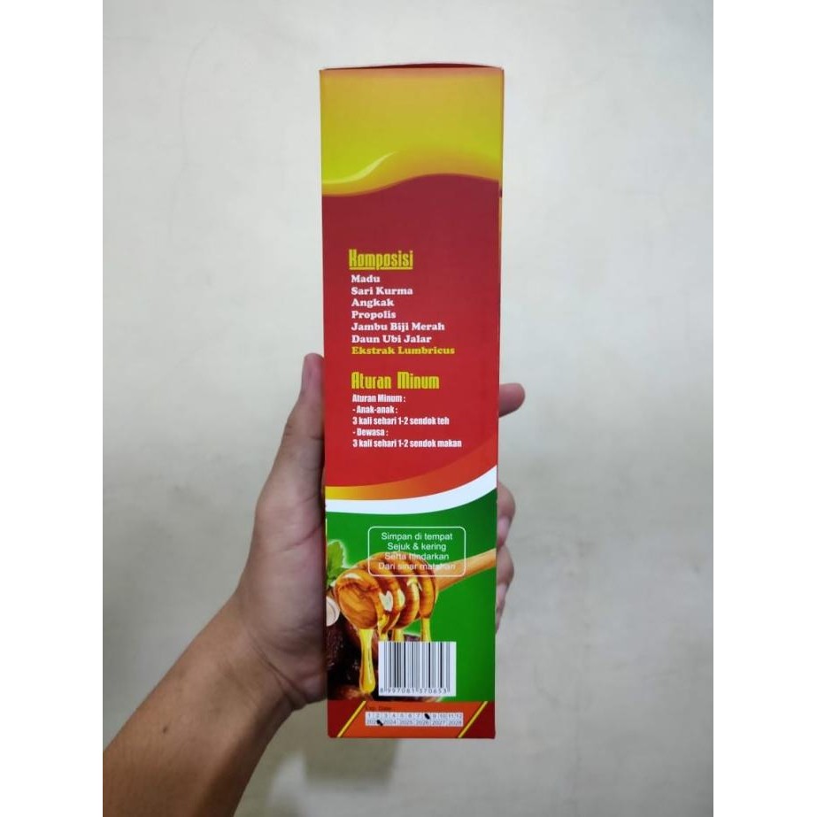 

Baru Madu Trombofit Sari Kurma Madu Angkak 460 Gram Green Safa Original