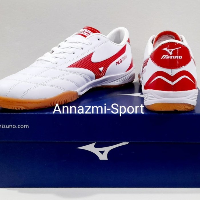 Murah Sepatu Olahraga Senam Futsal Volly Badminton MIZUNO NEOSHIN Putih Non COD