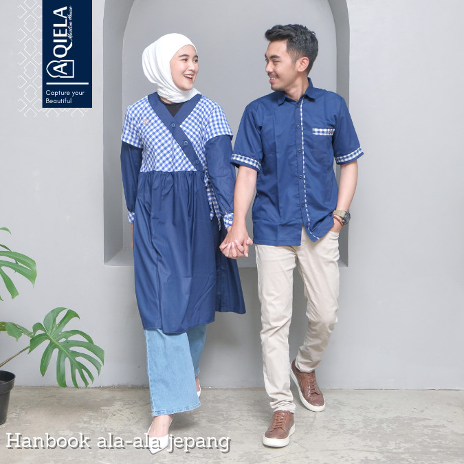 Promo  Tunik Couple Keluarga Aghnia By Aqiela Muslim House
