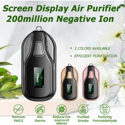 M20 Air Mask 200million Negative Ion Screen Display Air Purifier