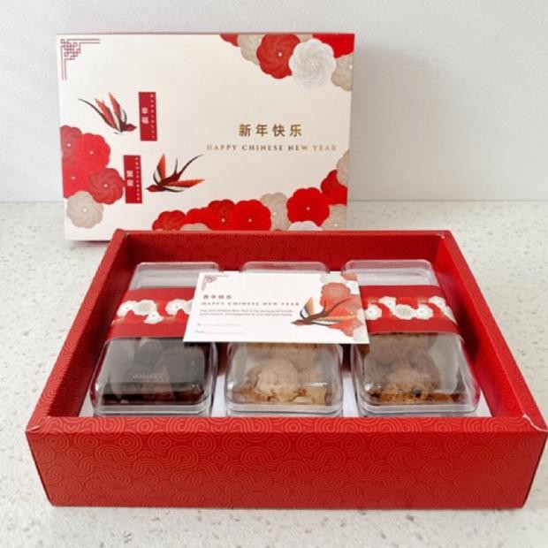 

BR - ( BOX IMLEK ISI 5 Pcs) Box Ho Giak | Kotak Kue Imlek Box Kue Kering Imlek Toples TERLARIS