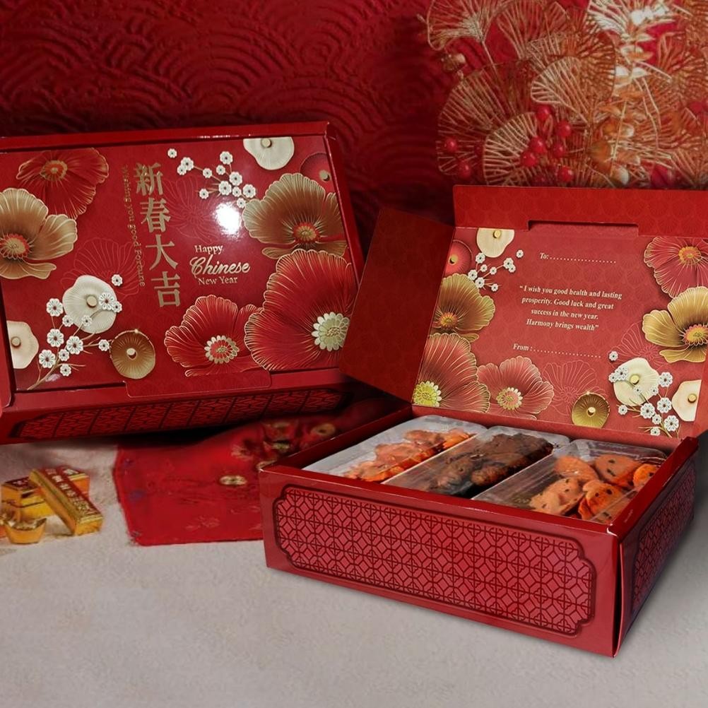 

BR - Box Jasmine 10 Edisi Imlek| Box Kue| Kotak Kue| Dus Hampers (1 Pak 4 Pcs) TERLARIS