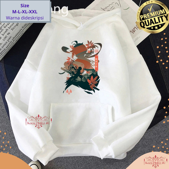 Murah Kaedehara Kazuha Jaket Sweater Hodie Kaedehara Kazuha Genshin Impact Non COD
