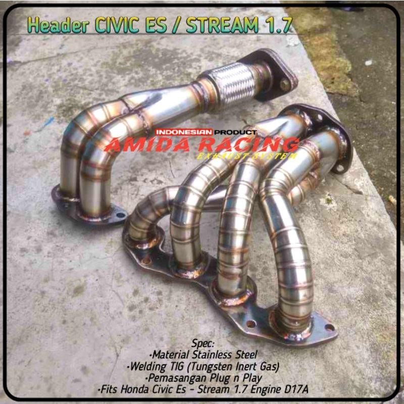 Header Civic Es / Honda Stream Stainless
