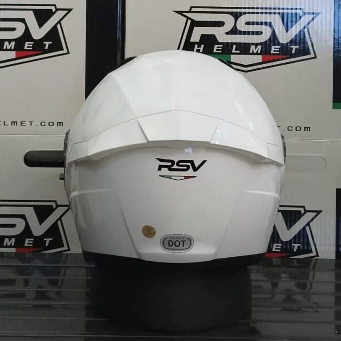 HELM RSV SV300 WHITE GLOSSY - HELM RSV HALF FACE ORIGINAL