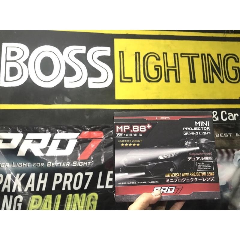 Mini Projector Pro7 Mp88 Double Lens Dobel Color Hi & Low Beam