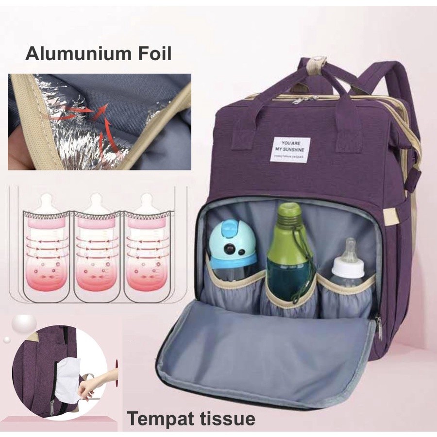 Awet Keranjang Bayi Tempat Tidur Portable Bayi Diaper Bag Travel Bag