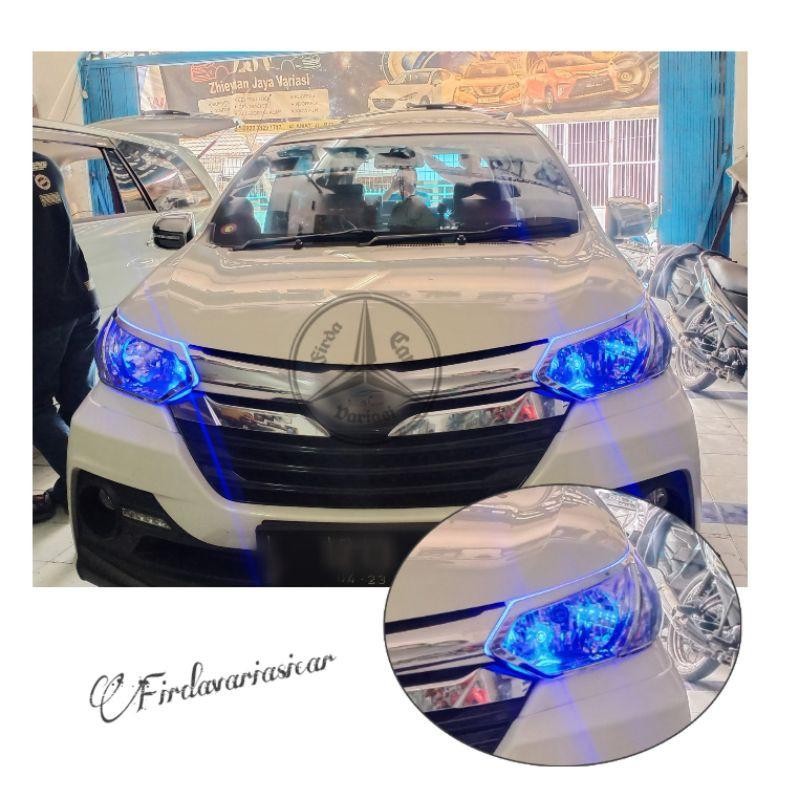 CodLampu Alis Blue Ice + Lampu Kota Blue Untuk Calya Sigra