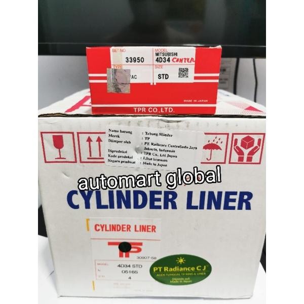 Paket Liner Ring Piston Mitsubishi Ps120 Canter Ps110 Ps125 Canter Tp Japan