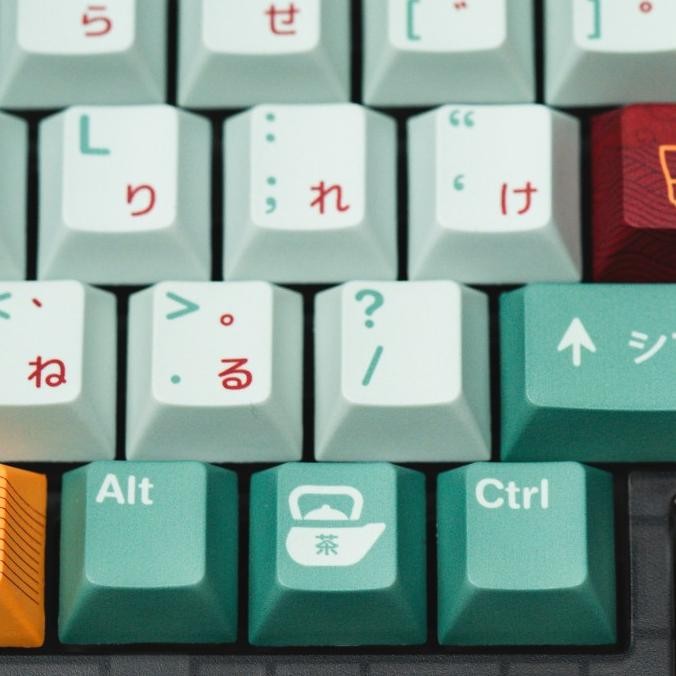 Baru Ppbt Matcha Pbt Dye Sub Keycaps By Press Play