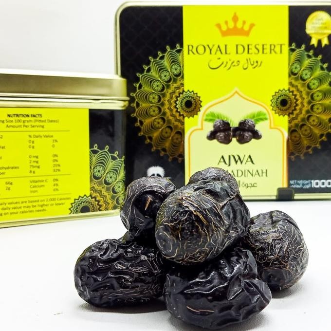

Baru Kurma Al Madinah Kurma Ajwa Royal Desert 1 Kg