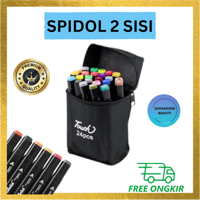 

TERBARU Spidol TOUCH Dua Mata Presisi Dual Side Fine Brush Pen Art Marker Set BISA GOSEND!