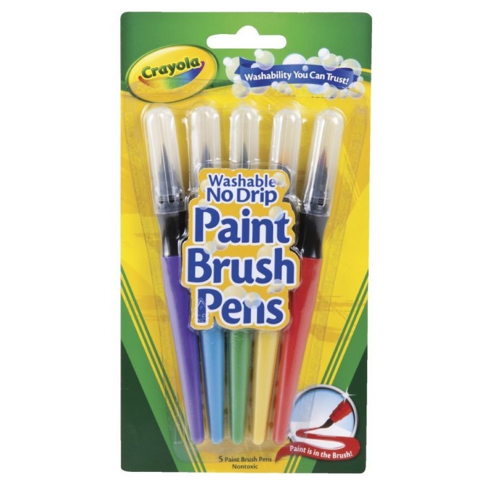 

TERBARU Crayola Washable Paint Brush Pen - 5 Colors
