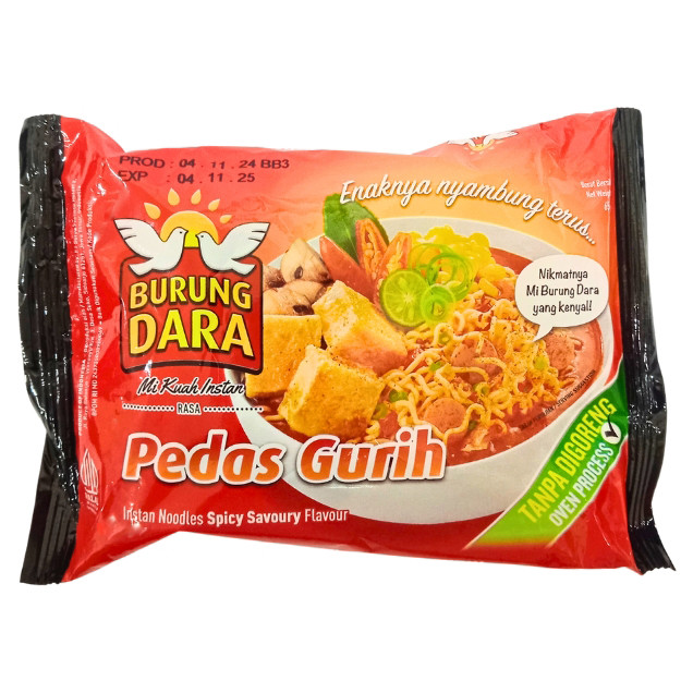 

S23521 BURUNG DARA PEDAS GURIH KUAH MIE INSTANT 65GR MAJU BERSAMA (20250621)
