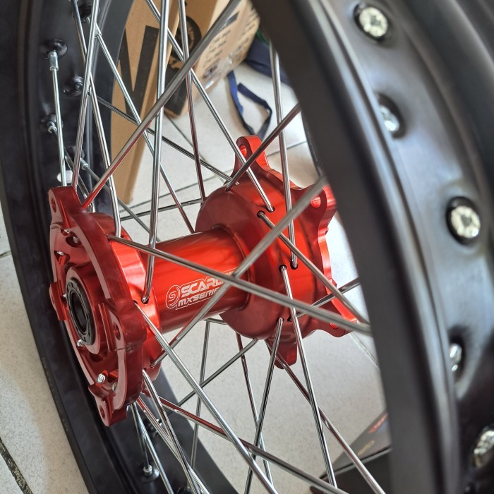 PAKET VELG SUPERMOTO SCARLER ORIGINAL CRF 150L 300/17 350/17 VELG CRF