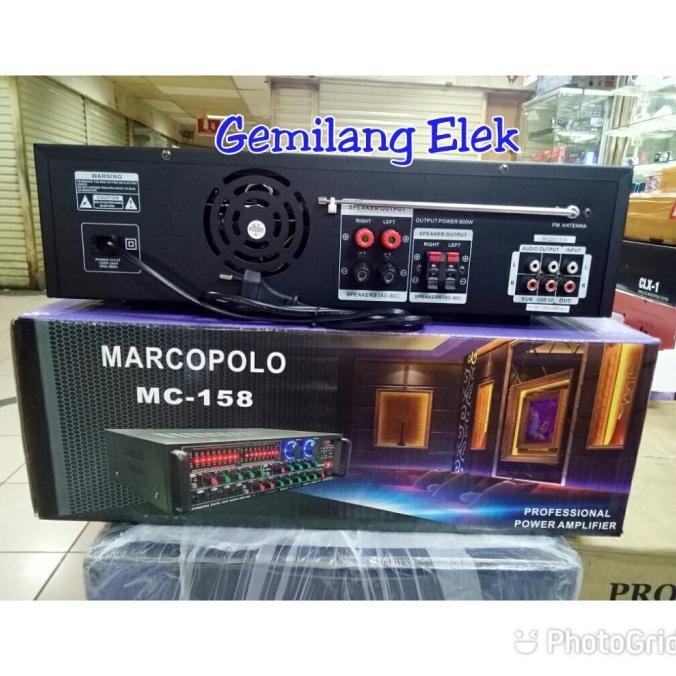 Power Amplifier Karaoke Marcopolo Mc-158 Premium Produk