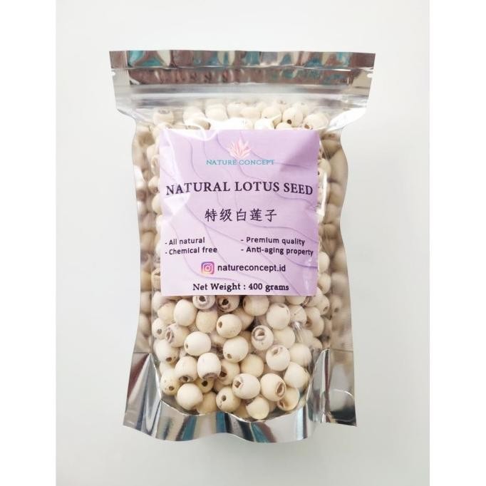 

Lotus Seed Biji Teratai Makanan Diet Sehat Ala Organik 400 Grams