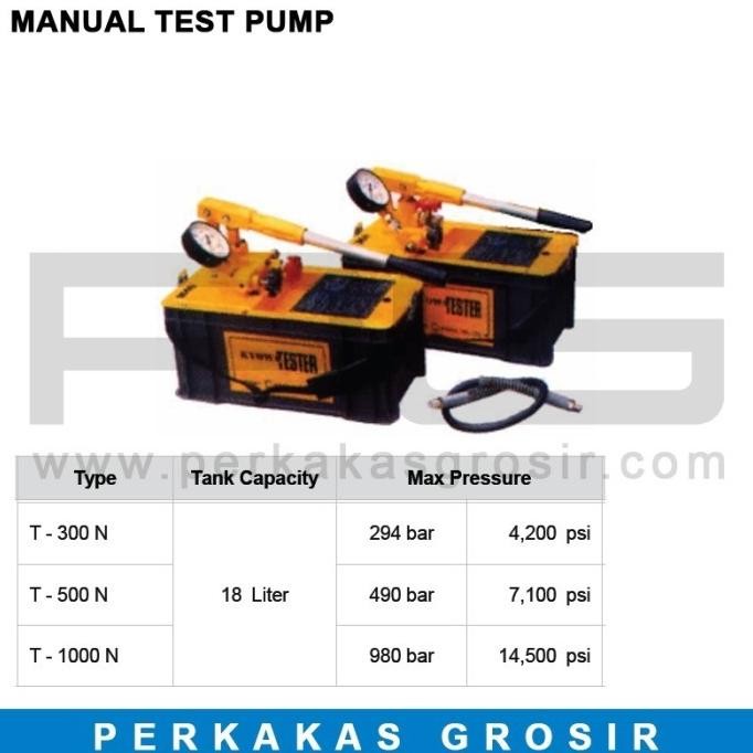 Manual Test Pump Kyowa Mesin Test Pump Kyowa - T300N Best Original Dan Terlaris