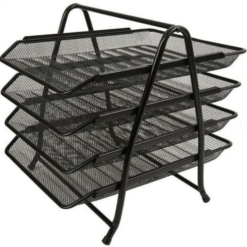 

SHENAR, RAK DOKUMEN KERTAS 4 SUSUN / TEMPAT FILE DOKUMEN / LETTER TRAY FS'