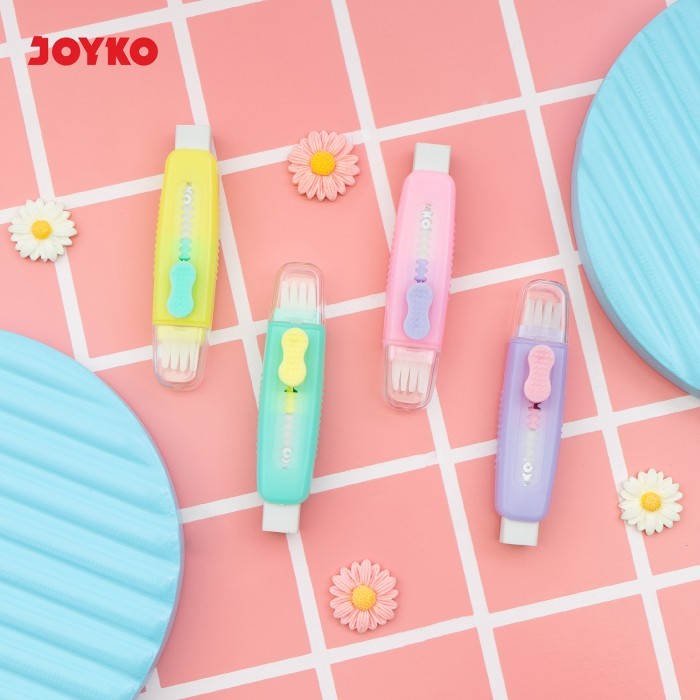 

Joyko Sliding Eraser Mechanical + Brush / Penghapus Mekanik Joyko Ujian Panjang Anak Lucu Motif