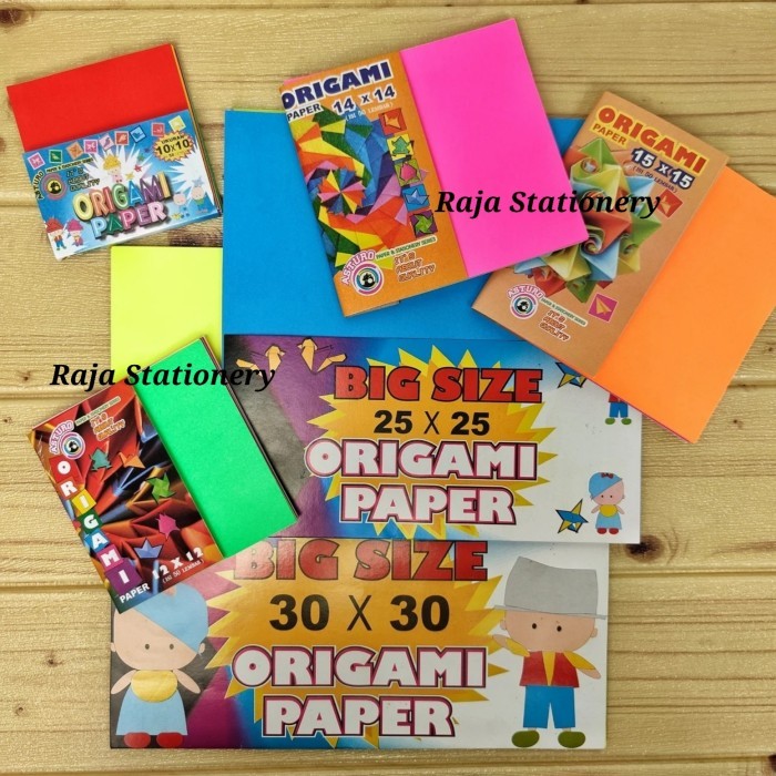 

Asturo Kertas Origami 12X12 14X14 15X15 16X16 20X20 Lipat Metalik