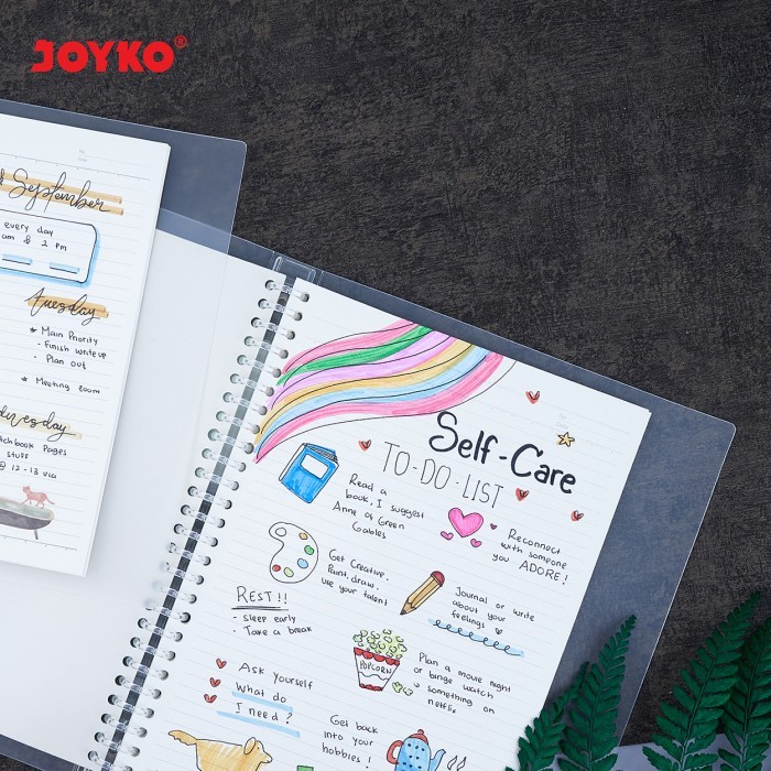 

Joyko Binder Note Transparent A5 B5 / Buku Binder Joyko Transparan
