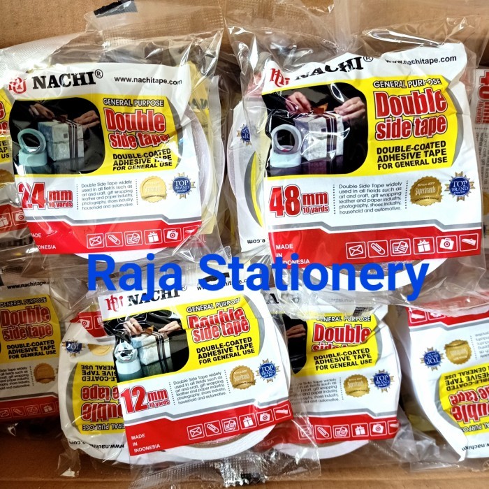 

Nachi Double Tape 12Mm 24Mm 48Mm / Selotip Isolasi Dua Sisi Nachi